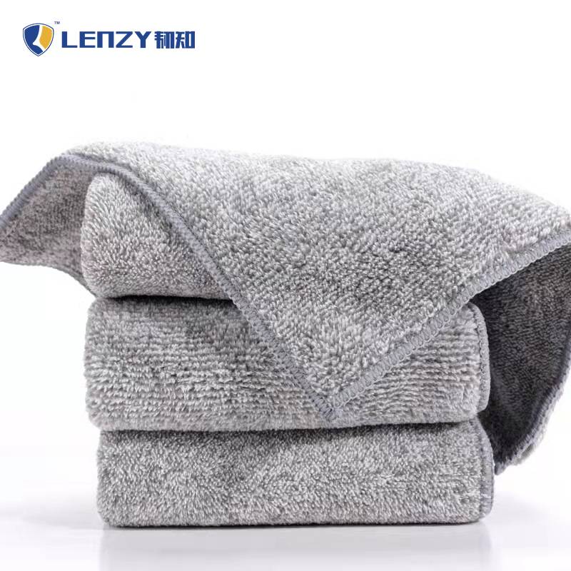 LENZY 韧知 抹布 浅灰色(25*25cm)/块高清大图