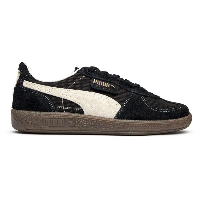 彪马(Puma)男士休闲板鞋PUMA潮流系带撞色拼接运动鞋黑灰拼接