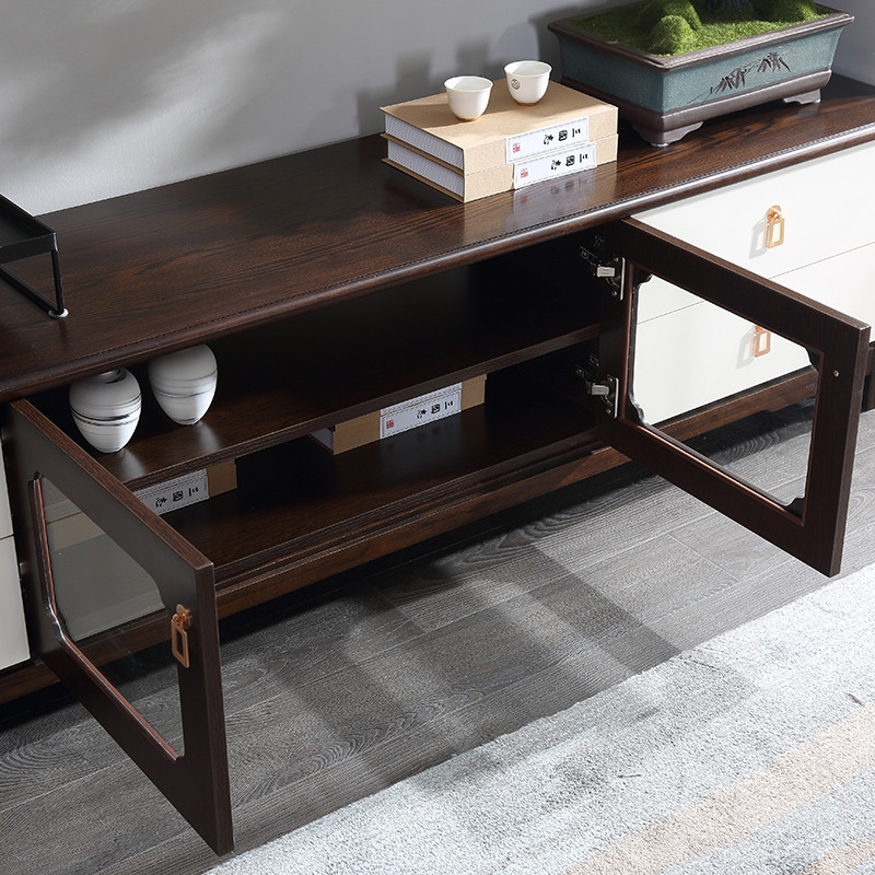 A家家具 电视柜 简约现代中式储物柜地柜电视柜茶几组合套装客厅卧室木质家具春晓系列 G102-200