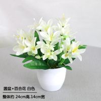 家居装饰假花仿真绢布塑料插花客厅小盆景套装卧室餐桌创意摆件品