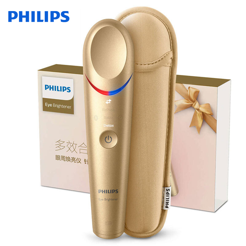 飞利浦(Philips)美眼仪BSC301/02 眼周焕亮仪 金色充电式眼部按摩仪护眼仪 冷敷热敷双效焕亮黑眼圈眼袋