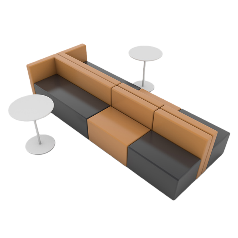 智叶舟组合沙发320*120*70cm+茶几*2套高清大图