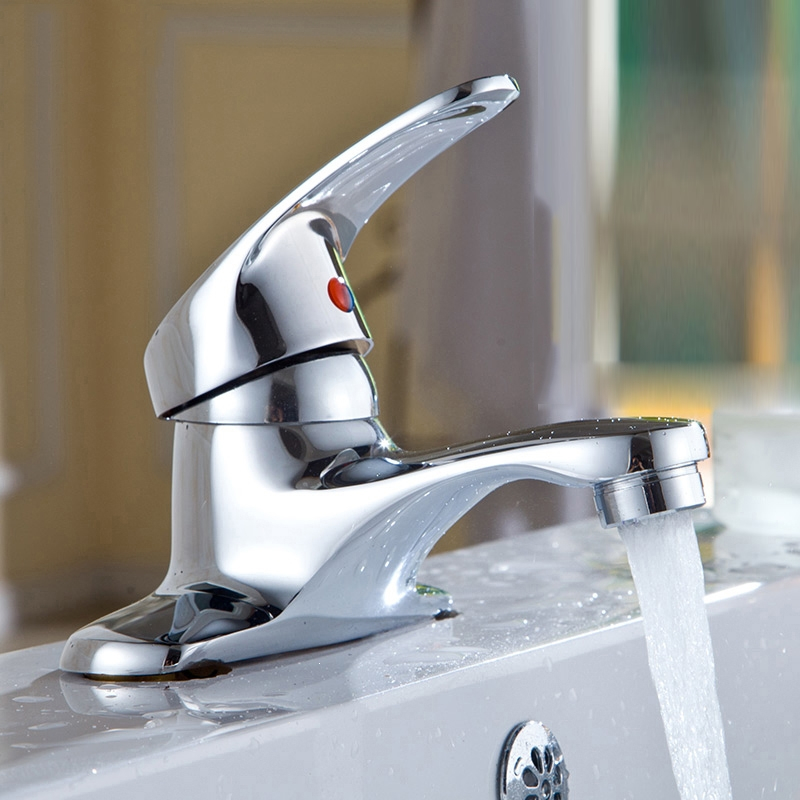 铜面盆龙头卫生间冷热水龙头闪电客陶瓷盆洗脸盆洗手台盆双孔三孔二联