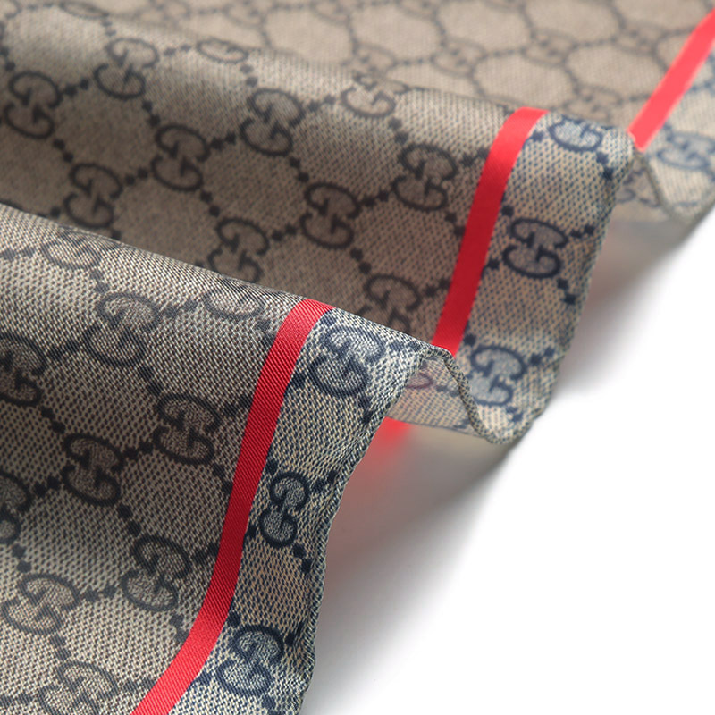 古驰gucci男士桑蚕丝方巾丝巾围巾7213214g001