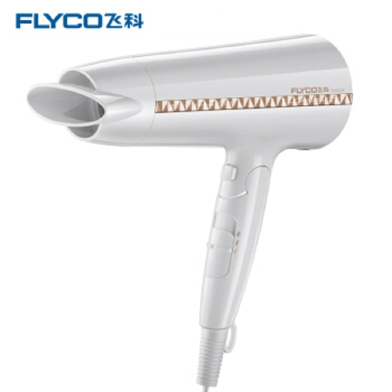 飞科(FLYCO)FH6228 电吹风机家用大功率吹风 负离子冷热风 白色
