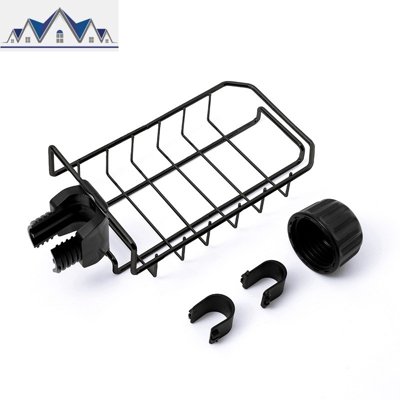 不锈钢水龙头置物架抹布沥水架家用厨房免打孔水收纳架神器_72高清大图