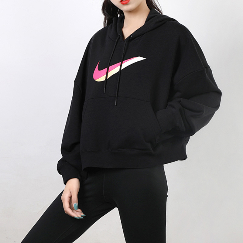 NIKE耐克新品女子运动休闲连帽套头衫卫衣CU5109-010