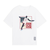 李宁童装短袖T恤男大童2022新款韦德系列舒适夏季宽松运动服YHSS071