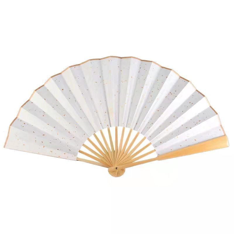 白玉洒金宣纸折扇 8寸(合起27cm-展开50cm) 温客行龚俊同款折扇山河令