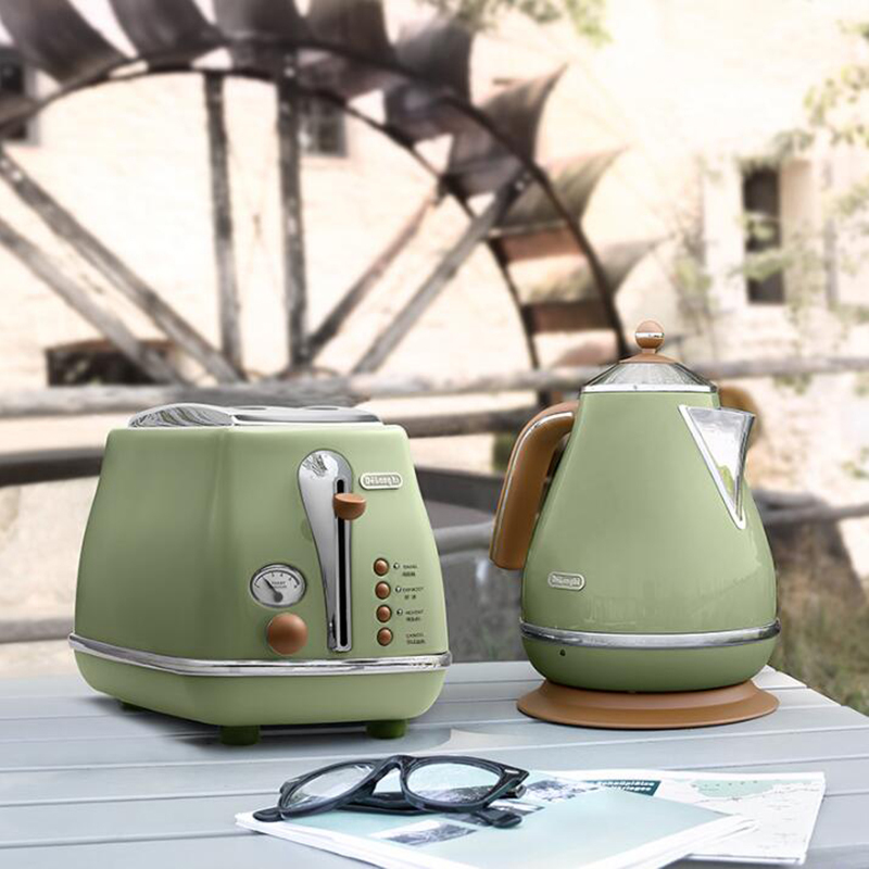 Delonghi/德龙 CTO2003家用2片式多士炉吐司机+KBO2001电水壶 年货组合