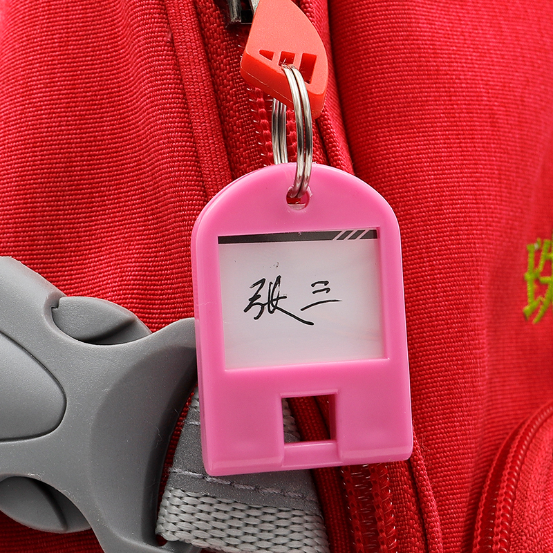 天章办公(TANGO) 钥匙牌 钥匙扣钥匙圈钥匙收纳盘管理箱专用钥匙扣 24个装彩色