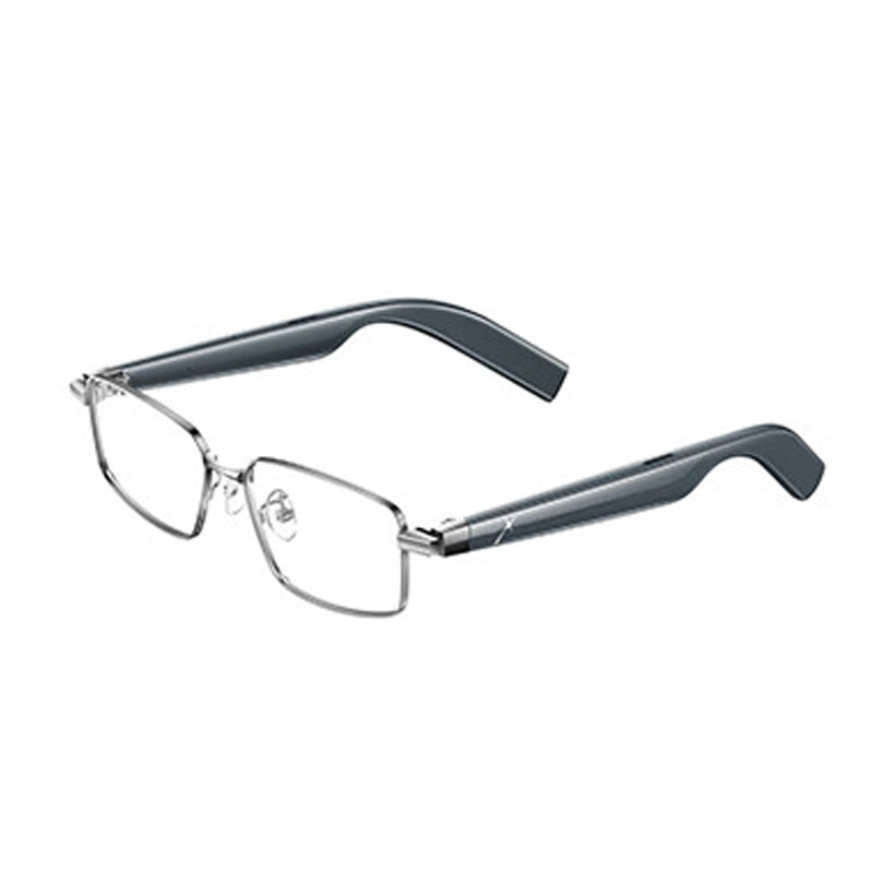 界环 AI音频智能眼镜非AR实时翻译眼镜 金属方框款 星辰银高清大图