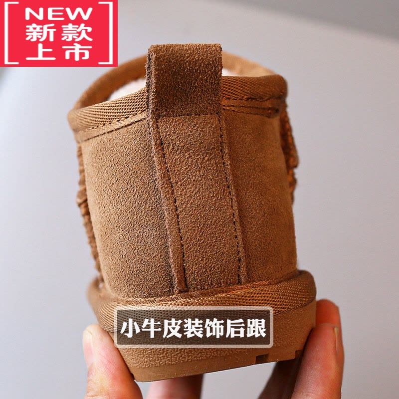 可莉允冬季儿童保暖棉鞋男童雪地靴女童靴子小童鞋防滑防水宝宝鞋子图片