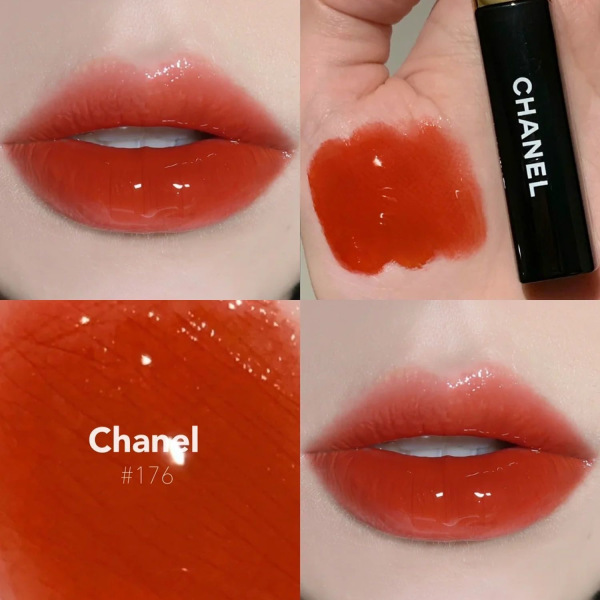 香奈儿(CHANEL)双效双头唇釉#176番茄色 图片 2