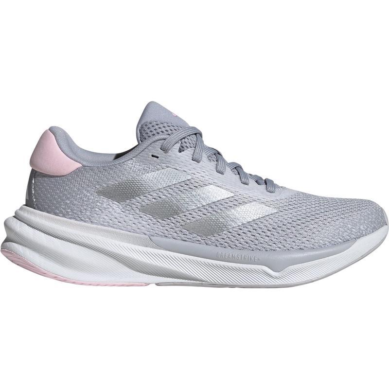 阿迪达斯(adidas)女士跑步鞋缓震透气耐磨训练鞋银色潮流运动鞋