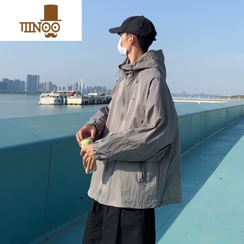 YANXU山系户外防晒服男薄款冰丝凉感钓鱼防晒外套情侣港风潮ins登山服高清大图