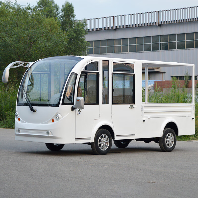 鑫浩通 电动货车四轮观光车巡逻车纠察车带斗皮卡4-5座拉货转运载货车加强版高清大图