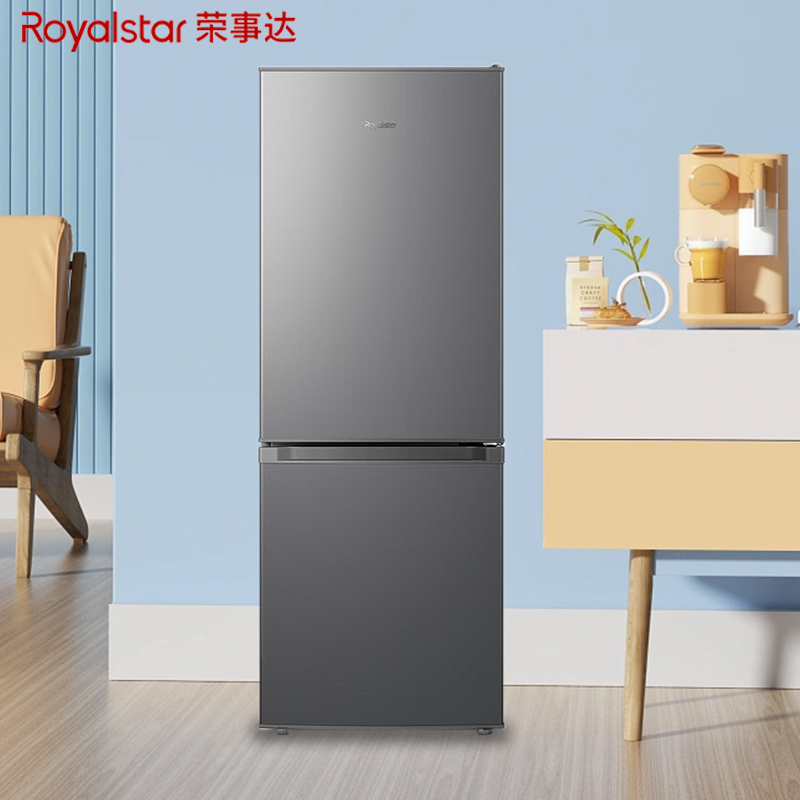 荣事达187升迷你冰箱小型家用租房冰箱宿舍小冰箱大容量节能低音BCD-187L9RSZ钛深灰