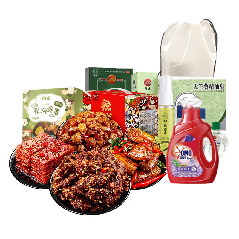 分4个包裹发货 套餐 (蜀道香辣味组合+龙虎防暑组合+奥妙洗衣液+蒸汽眼罩)CDC