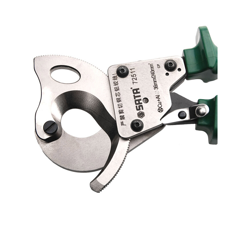 世达(SATA)棘轮式手动电缆剪 电缆钳电缆剪刀 240mm 72511 1把(货期3-5天)