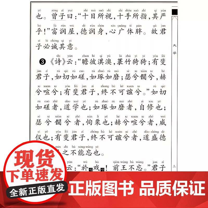学庸论语 注音版小学早读本国学经典读物儿童中国文化导读课外书阅读绍南文化读经教材简体大学中庸论语 厦门大学出版老师正版高清大图