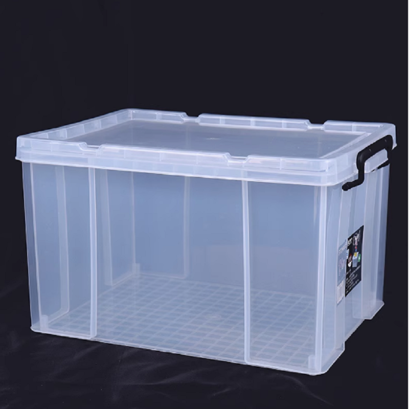 白塑料盒450X250X200 带盖高清大图