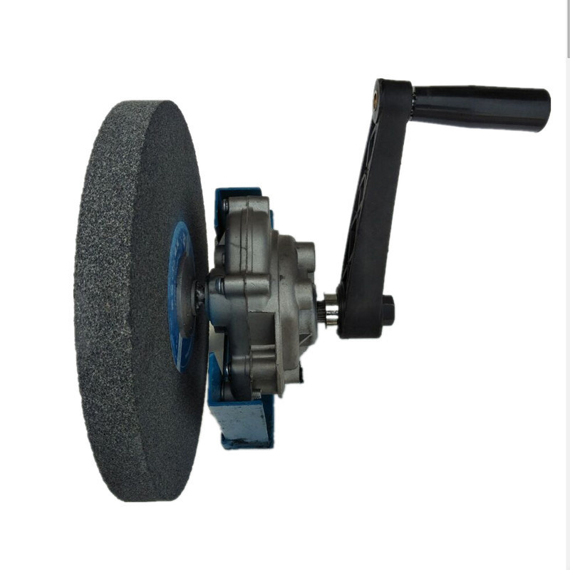 带轴承手摇砂轮机手动工具砂轮机磨菜刀五金工具手摇磨刀器砂轮架