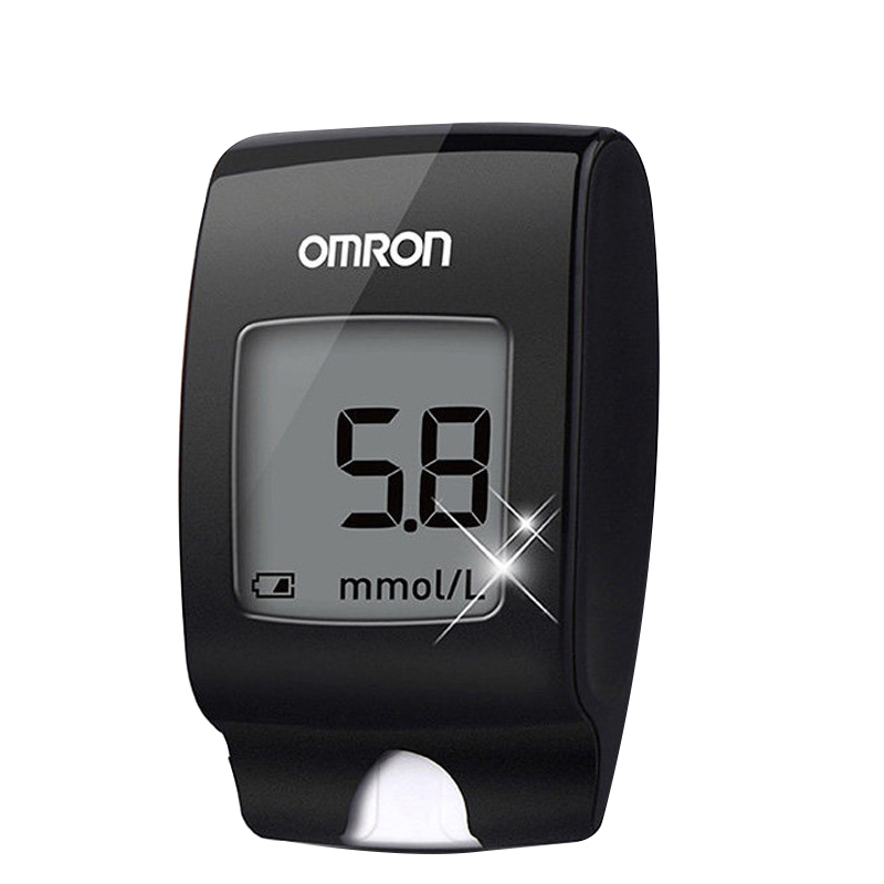 欧姆龙(OMRON)电子血糖仪HGM-112 免调码 测血糖仪器 家用虹吸式 配25片试纸+25支采血针