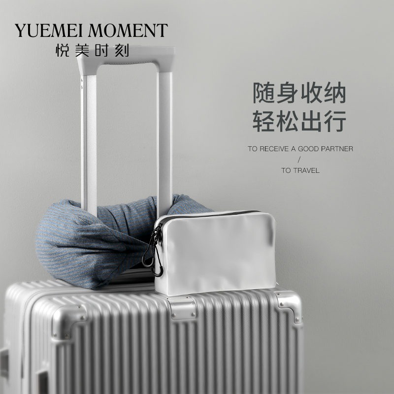 TPU洗漱包旅行收纳袋出差旅游便携防水拉链手拿包化妆包收纳袋 三维工匠高清大图