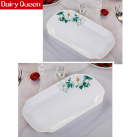 DAIRYQUEEN景德镇53头香水百合简约欧式家用陶瓷餐具碗碟套装套装餐具碗碟盘勺子家用套装