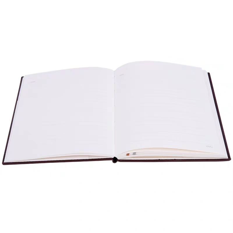 [精选]得力(deli) 22236皮面笔记本80g纸 记事本商务办公本子 A5(212*146mm)绅士棕