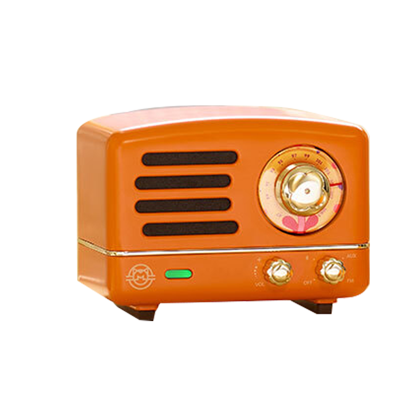 猫王音响 小王子OTR便携式蓝牙音箱可爱复古迷你小音响家用金属低音炮 爱乐之橙 七夕情人节礼物送女友高清大图