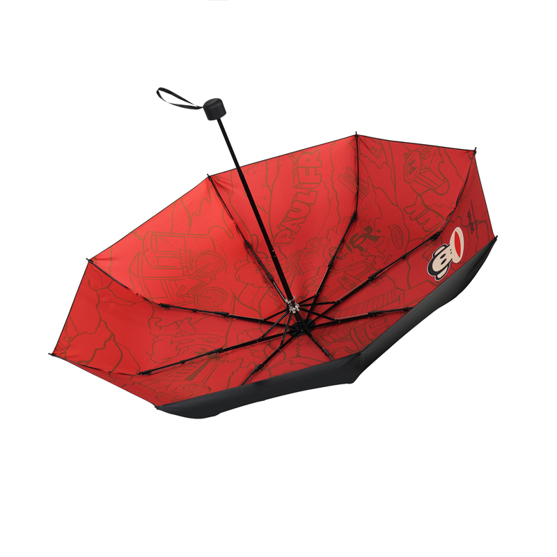 大嘴猴paulfrank三折雨伞pfu0055