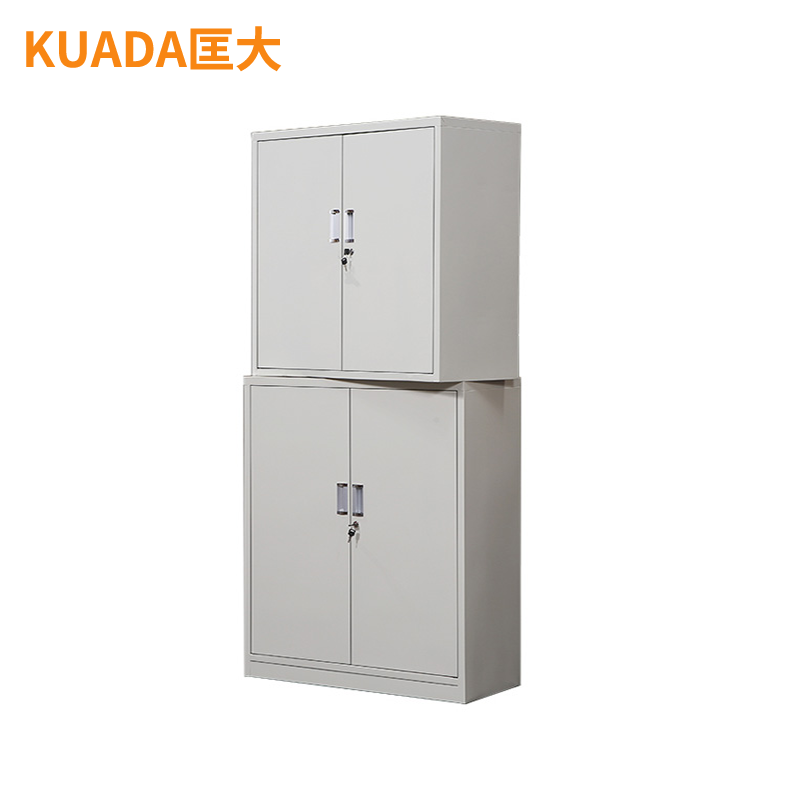 匡大 文件柜铁皮柜办公文件资料档案柜分体两节钢柜