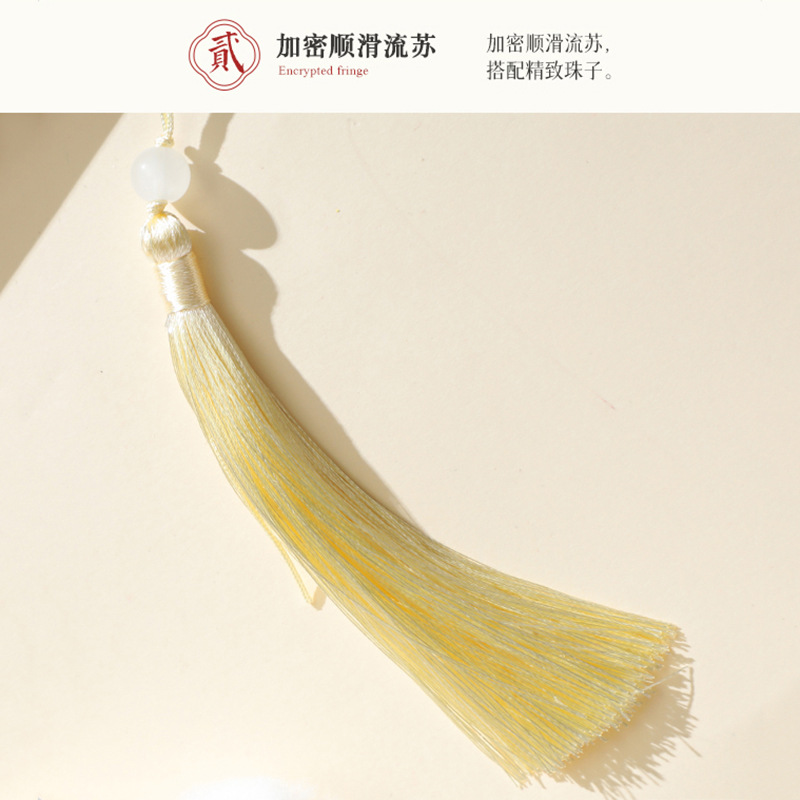 团扇古风扇子儿童夏天国风半透长柄舞蹈扇女童古装汉服旗袍-随机混发10把装;other高清大图