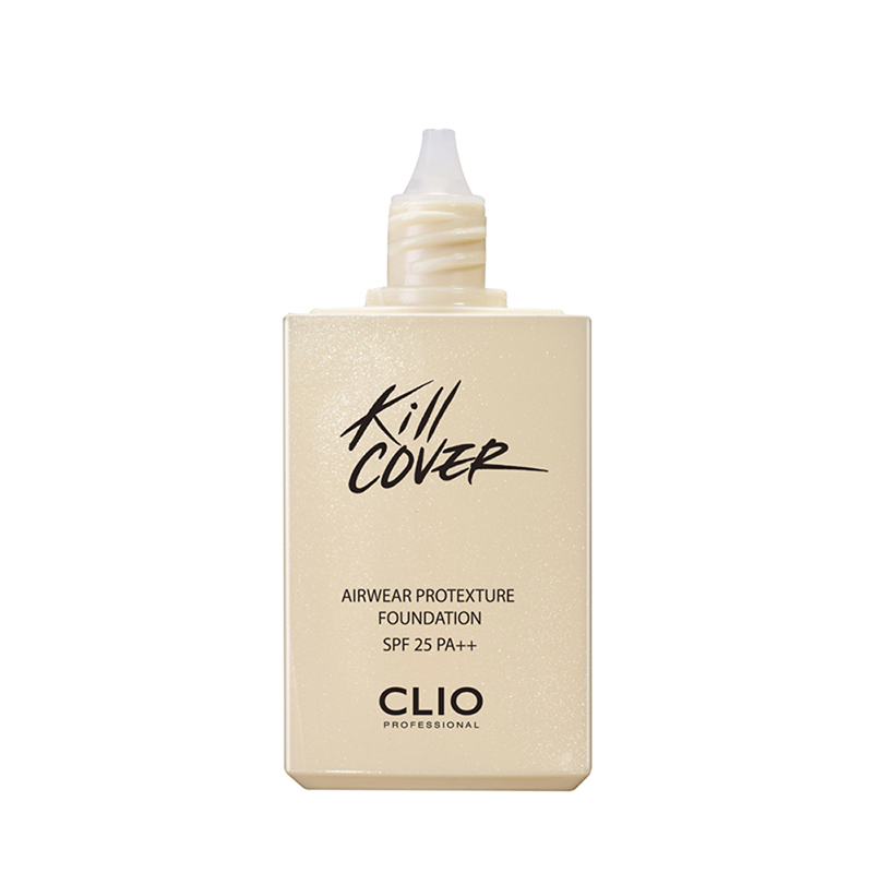 CLIO 珂莱欧 无瑕水润轻盈亲肤粉底液套装 002 LINGERIE 玫瑰驼色(含粉底液30ml 送粉底刷1把)