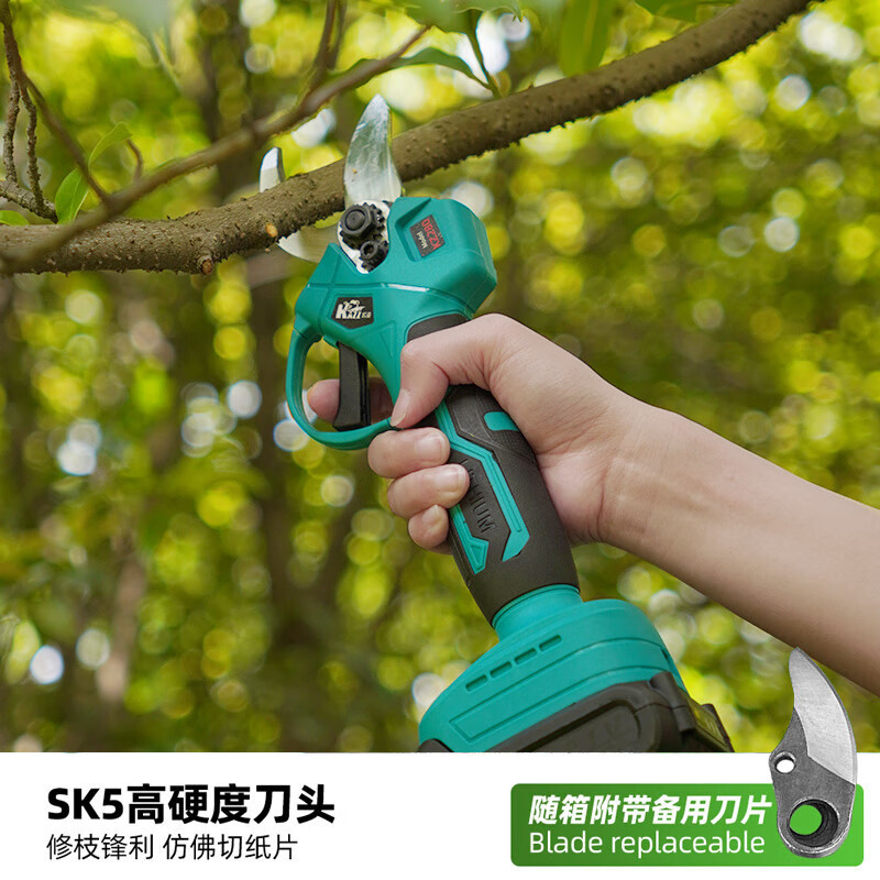 凯姿(KAZZ)电动修枝剪刀果树剪树枝剪刀锂电剪子园林修枝粗枝电剪刀2电