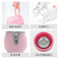 炊大皇萌Q小猪系列单层玻璃杯