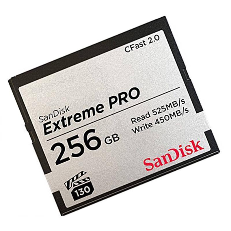 闪迪(SanDisk)256GB CFast 2.0卡 读525MB/s写450MB/s单反相机内存卡摄像机存储卡