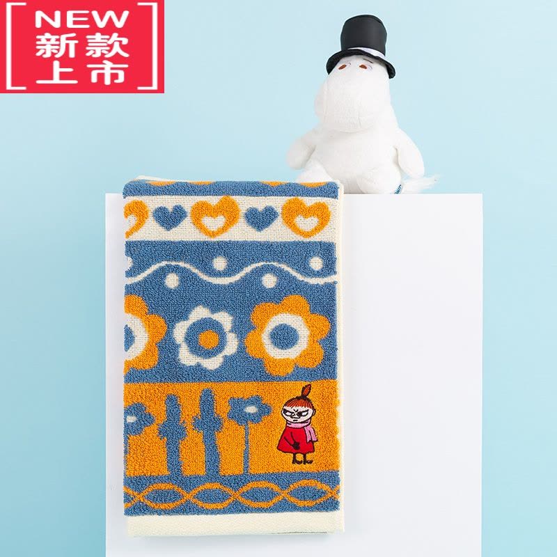 可莉允3条装 夕才儿美术馆 花朵儿童小方巾 柔软擦手毛巾图片