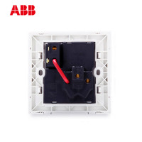 ABB开关插座 德宁雅白 10A一开三孔带开关墙壁电源插座面板AN223