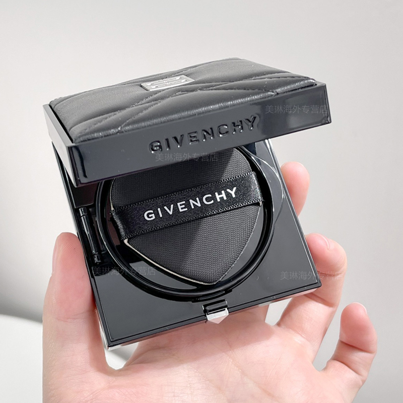 纪梵希(GIVENCHY)小羊皮口红唇膏 皮革限定套装 高定香榭皮革口红N333+皮气垫 限定版革纹版
