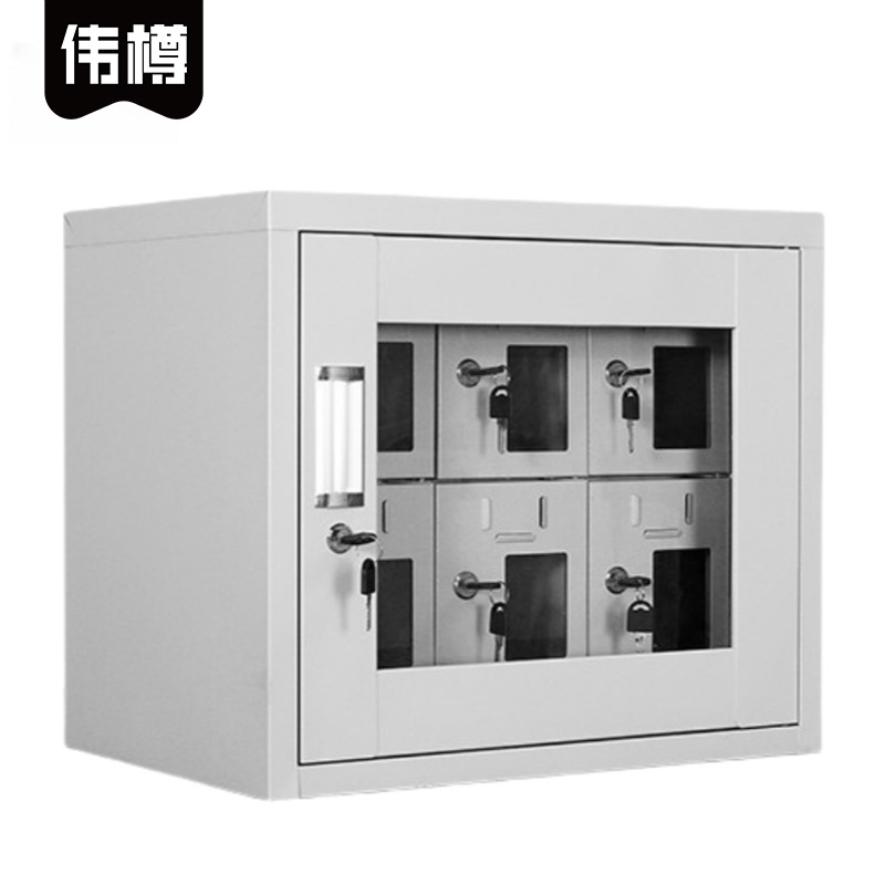 伟樽外玻手机柜6门522*300*450mm台
