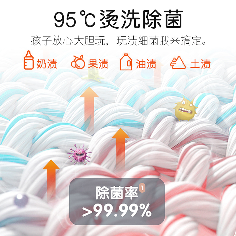 海尔(Haier)3公斤 迷你洗衣机 婴幼儿童洗衣机 内衣专洗 全自动家用 高温煮洗 除螨 XQBM30-R196L