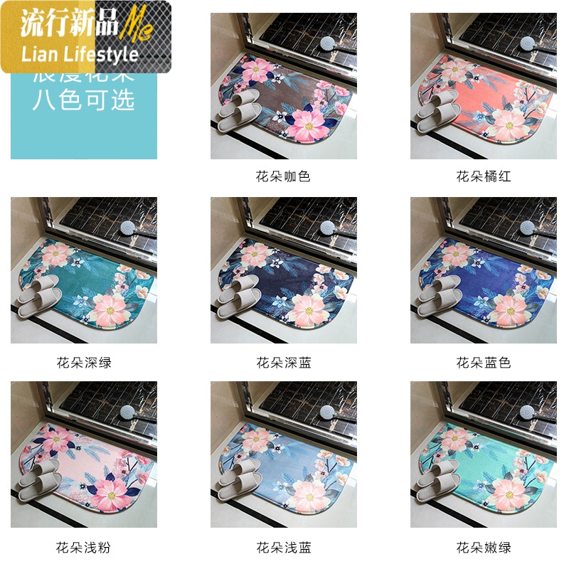 地垫垫进卫生间厨房卧室口吸水脚垫浴室防滑垫入户厅地毯 三维工匠高清大图
