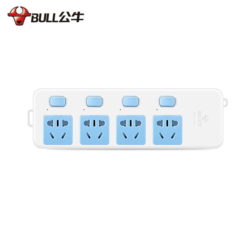 公牛(BULL)GN-315新国标插座/插线板/插排/排插/接线板/拖线板 4位分控全长1.8米