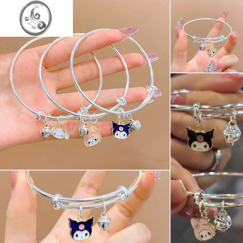 jimi闺蜜手环高颜值三丽鸥手镯卡通美乐蒂手链情侣铃铛ins玉桂狗礼物