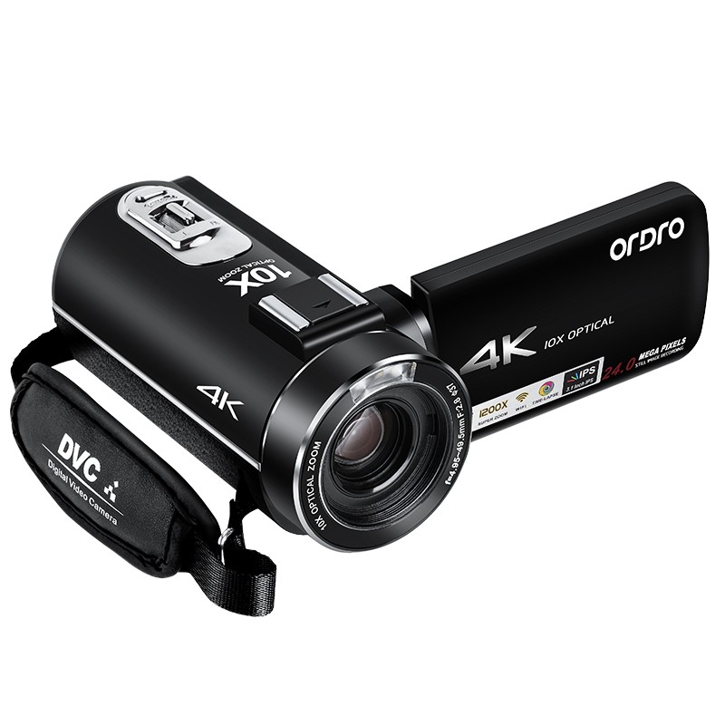 欧达(ORDRO)实用版 4K直播摄像机数码高清dv录像机专业vlog短视频摄影机家用旅游会议 AC7高清大图