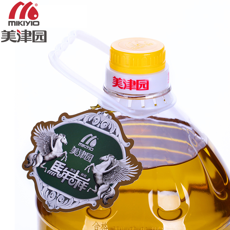 美津园粮油食用油纯香菜籽油压榨植物油5L 非转基因油菜籽油