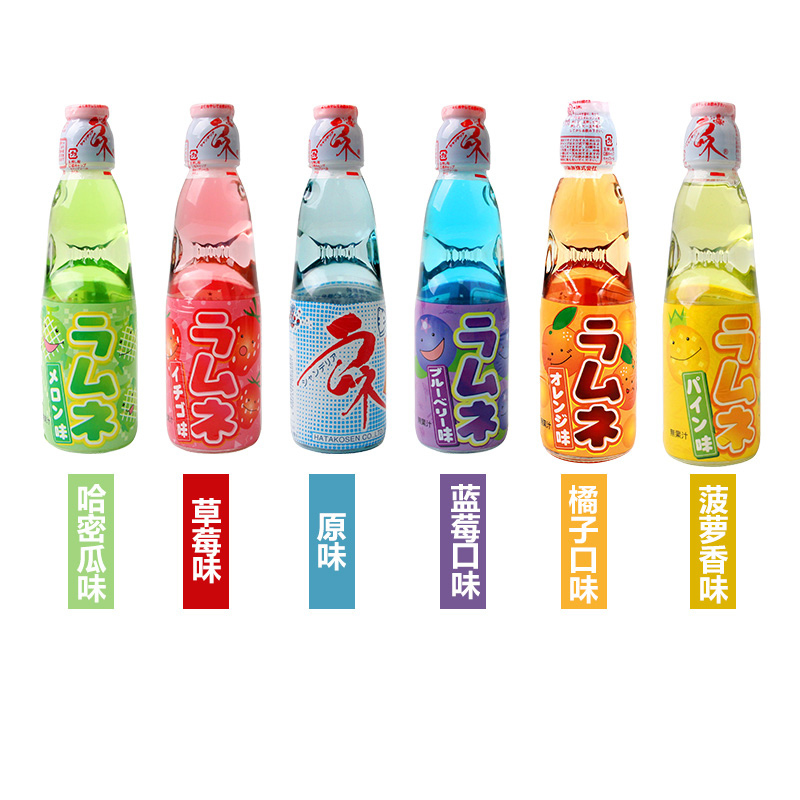 日本进口 哈塔 多口味汽水体验装(随机装5口味)200ml*5瓶